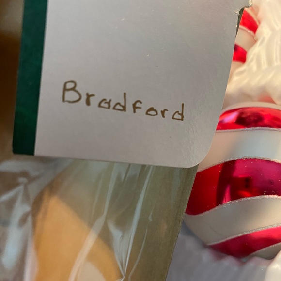 Patriotic Christmas Ornaments Set of 4 Stars and Stripes Red, White, and Blue - Picture 10 of 14